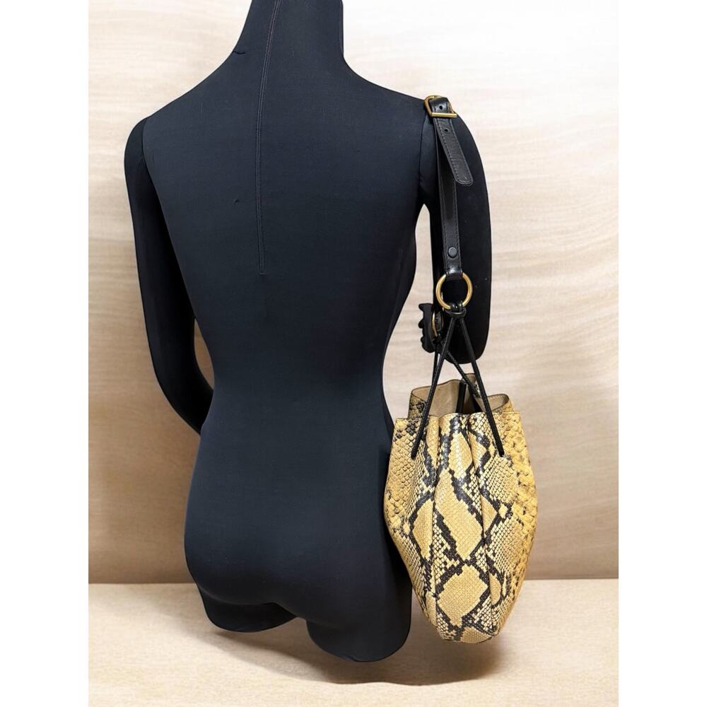 Tory Burch Mercer 151 Exotic Snakeskin Hobo Bag - Picture 8 of 11